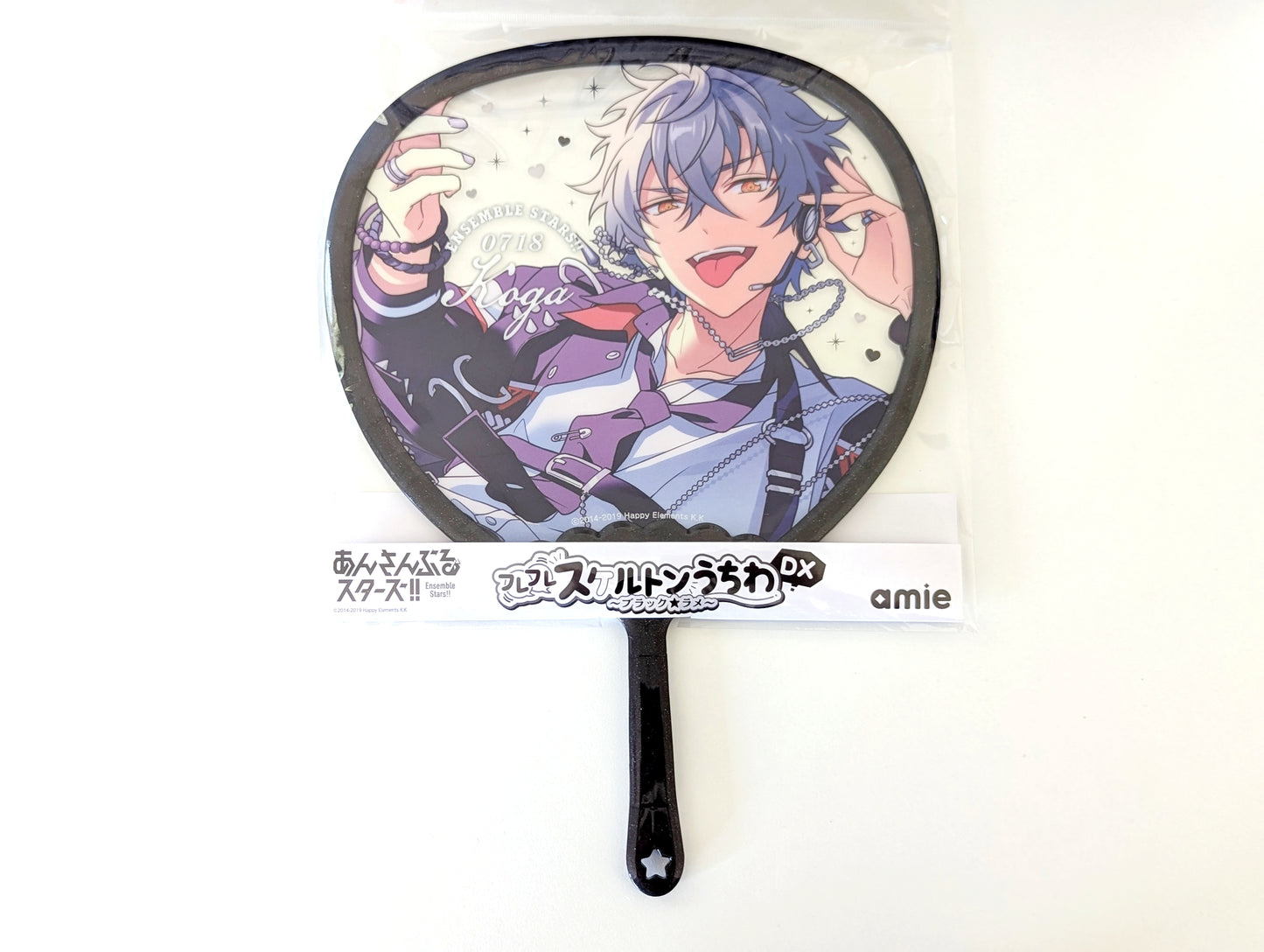 Ensemble Stars!! Furefure Skeleton Handheld Fan DX - Black*Glitter