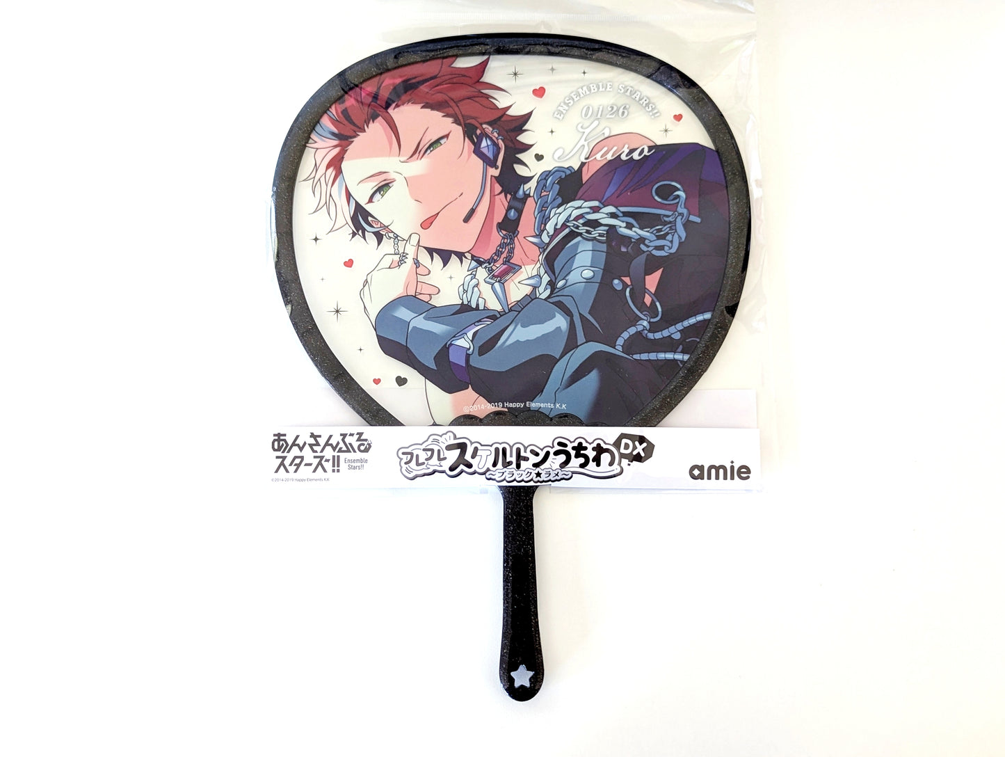 Ensemble Stars!! Furefure Skeleton Handheld Fan DX - Black*Glitter