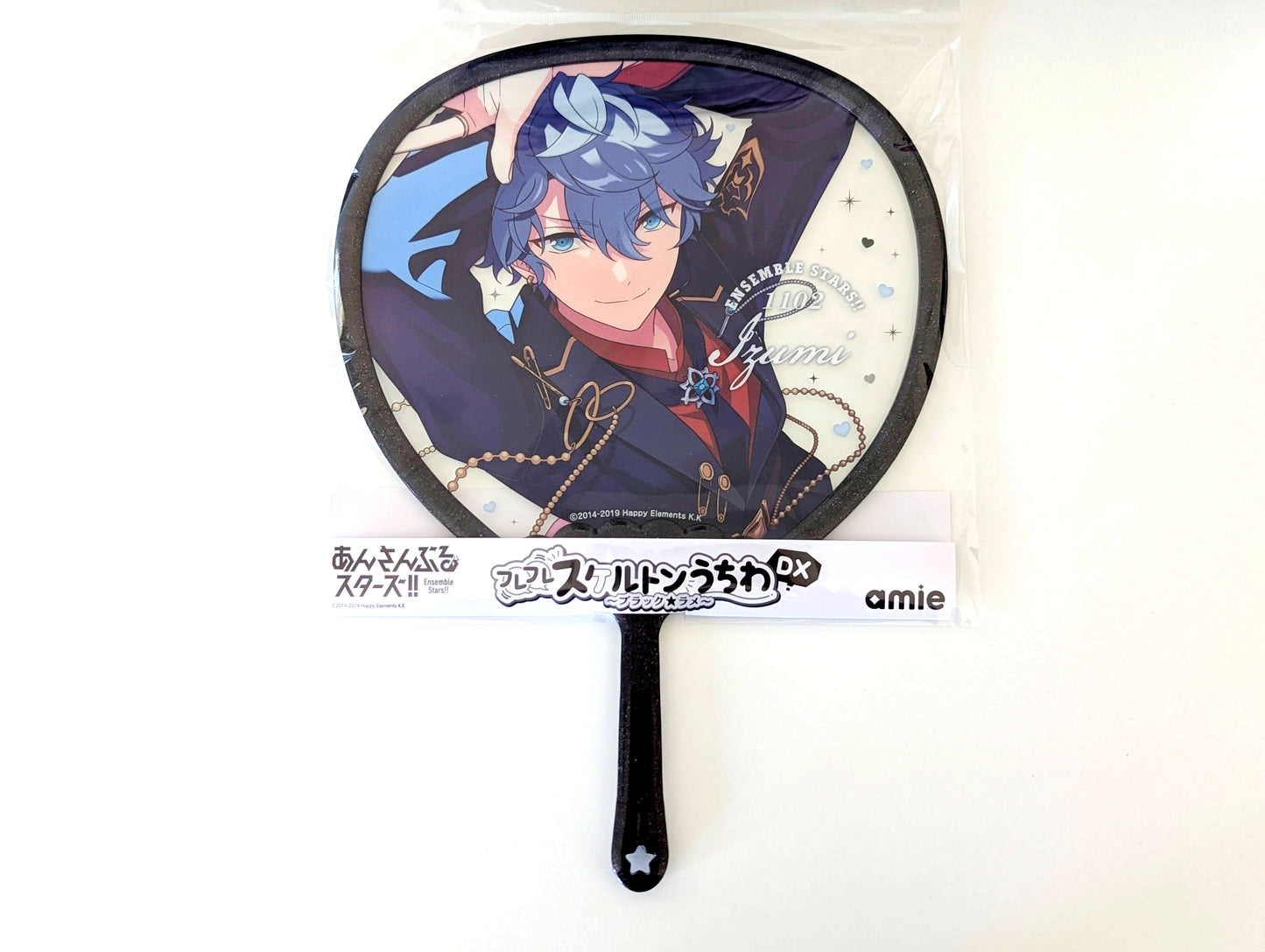 Ensemble Stars!! Furefure Skeleton Handheld Fan DX - Black*Glitter
