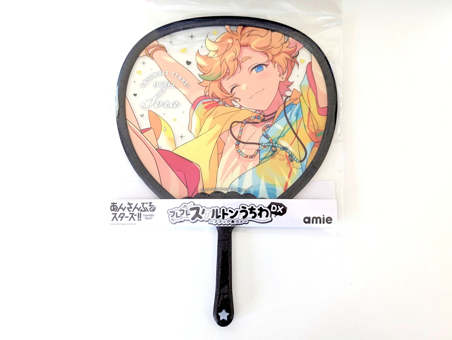Ensemble Stars!! Furefure Skeleton Handheld Fan DX - Black*Glitter