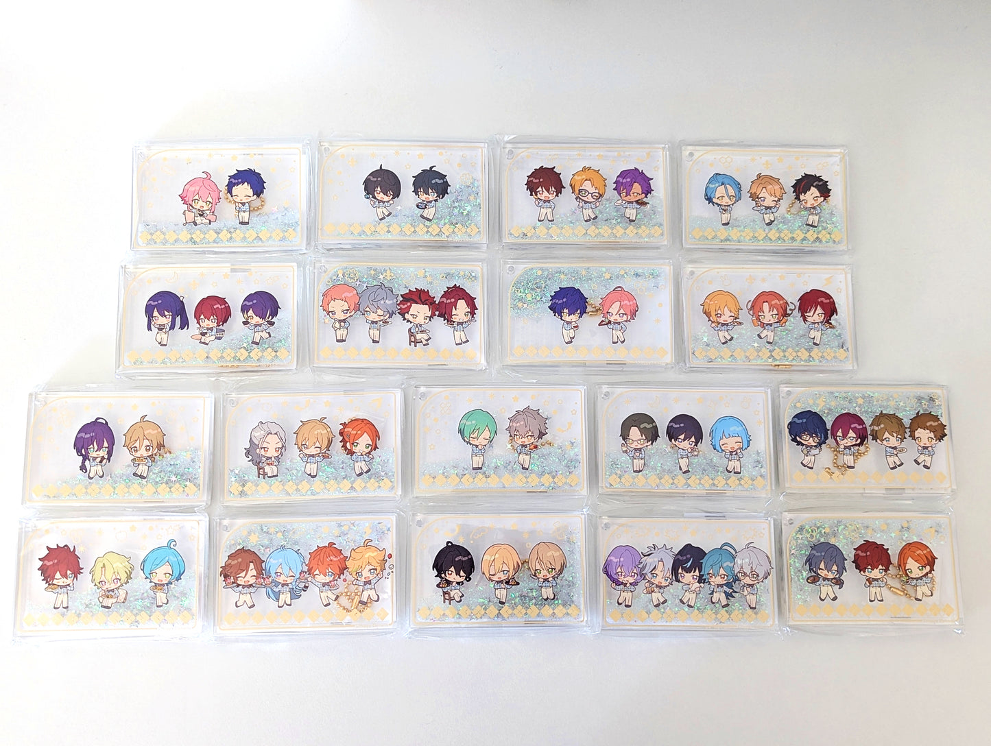 Ensemble Stars!! Animate Cafe 2024 Snow Globe-Style Liquid Acrylic Keychain