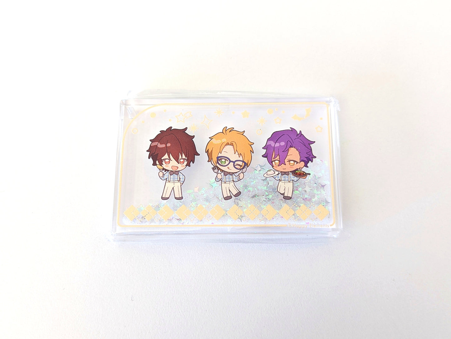 Ensemble Stars!! Animate Cafe 2024 Snow Globe-Style Liquid Acrylic Keychain