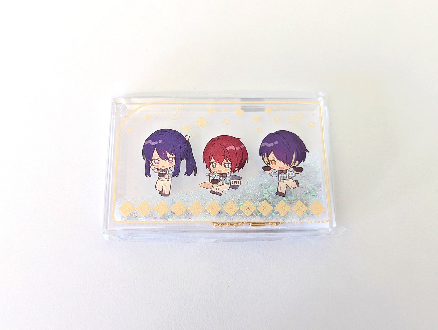 Ensemble Stars!! Animate Cafe 2024 Snow Globe-Style Liquid Acrylic Keychain