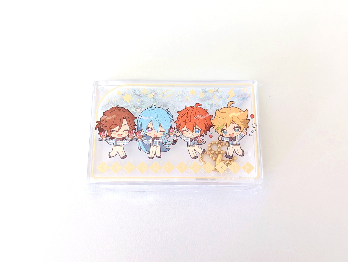 Ensemble Stars!! Animate Cafe 2024 Snow Globe-Style Liquid Acrylic Keychain