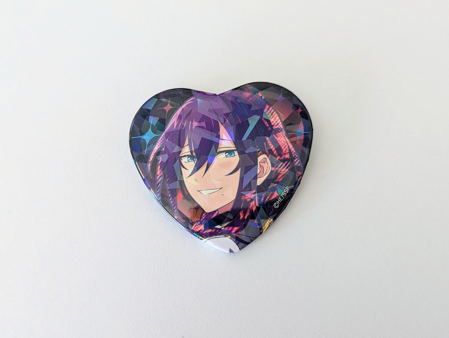 Ensemble Stars!! Heart Shape Can Badge Collection - the dead of night -