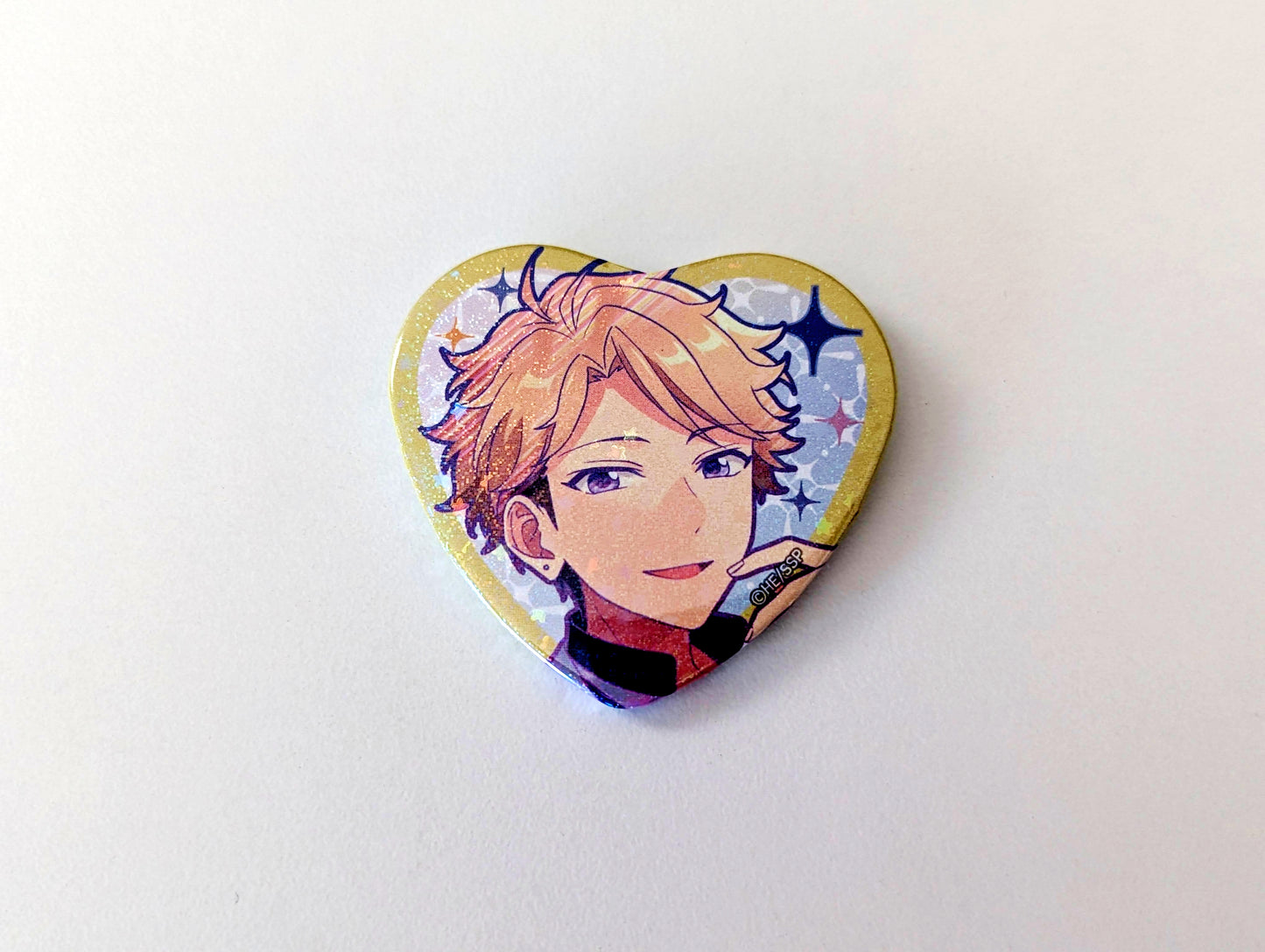 Ensemble Stars!! Heart Shape Can Badge Collection - the midnight sun -